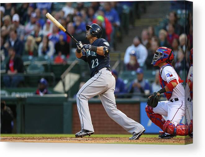 People Canvas Print featuring the photograph Nelson Cruz by Ronald Martinez