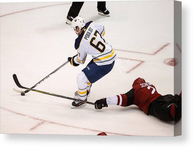 National Hockey League Canvas Print featuring the photograph NHL: NOV 02 Sabres at Coyotes by Icon Sportswire