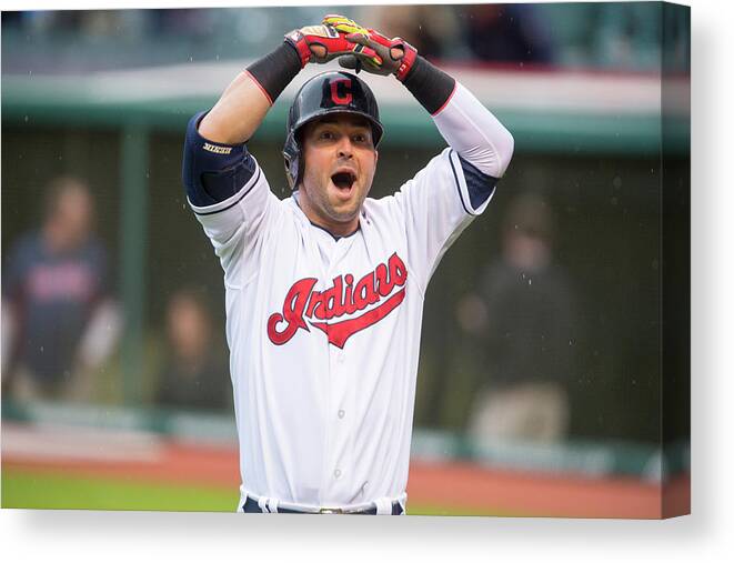 American League Baseball Canvas Print featuring the photograph Nick Swisher by Jason Miller