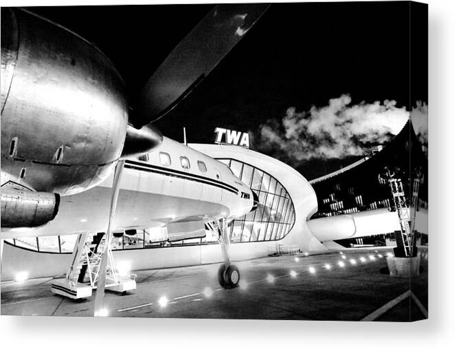 Connie Canvas Print featuring the photograph Night Flight by Steve Ember