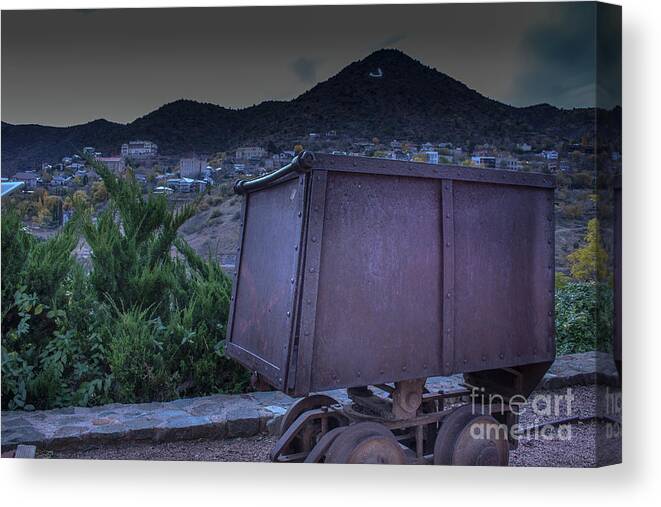 Night Canvas Print featuring the photograph Night mining by Darrell Foster