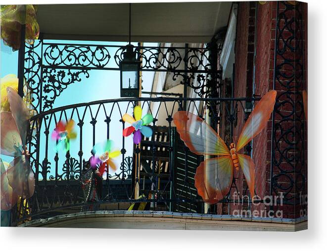 New Orleans Canvas Print featuring the photograph NOLA French Quarter by Wilko van de Kamp Fine Photo Art