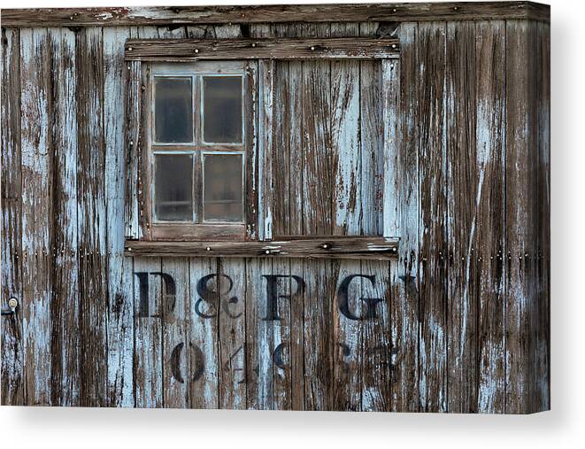 Window Canvas Print featuring the photograph Number 04965 by Denise Bush
