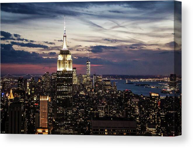 New York Canvas Print featuring the photograph NYC by Alberto Zanoni