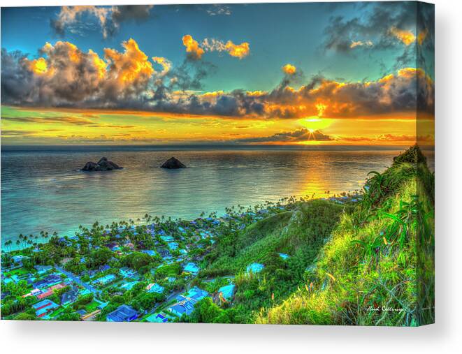 DIY Sunrise Sunup Wall Painting Seascape Canvas Prints Poster Home Room Decor 