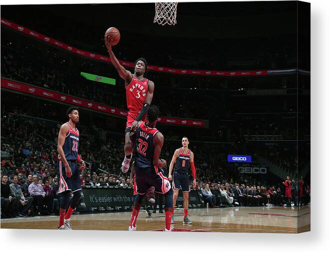 Og Anunoby Canvas Print featuring the photograph Og Anunoby by Ned Dishman