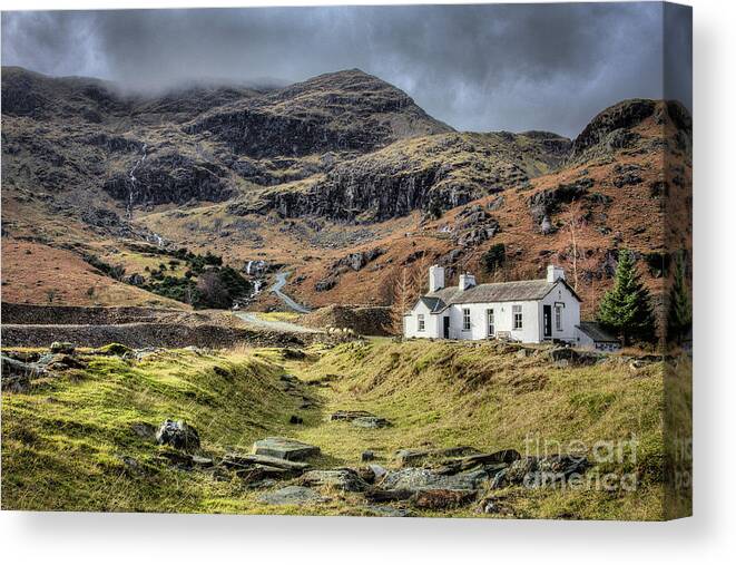 England Canvas Print featuring the photograph Old Coniston Coppermines, Lake District by Tom Holmes