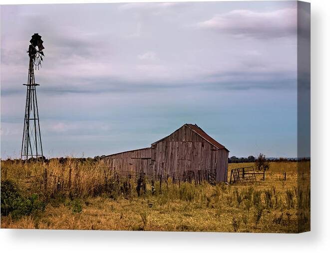 Agriculture Canvas Print featuring the photograph Old Okie by Lana Trussell