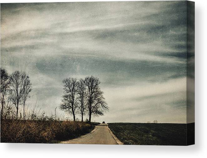 On The Road Canvas Print featuring the photograph On the road by Yasmina Baggili