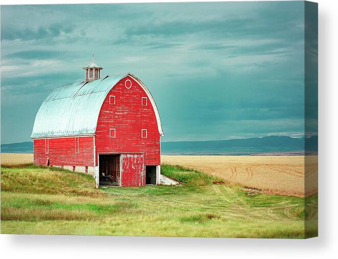 Barn Canvas Print featuring the photograph On Trout Creek Road by Todd Klassy
