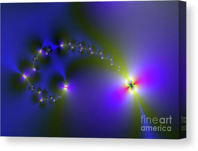 Abstract Canvas Print featuring the digital art One With the Universe by Kerri Mortenson