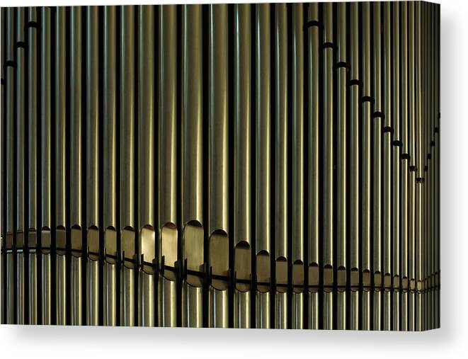 Organ Pipes Canvas Print featuring the photograph Organ Pipes by Angelo DeVal