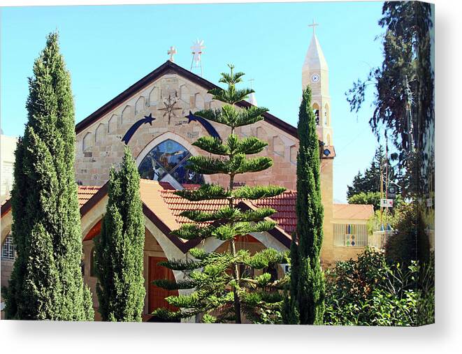 Our Lady Of Fatima Canvas Print featuring the photograph Our Lady of Fatima Church by Munir Alawi