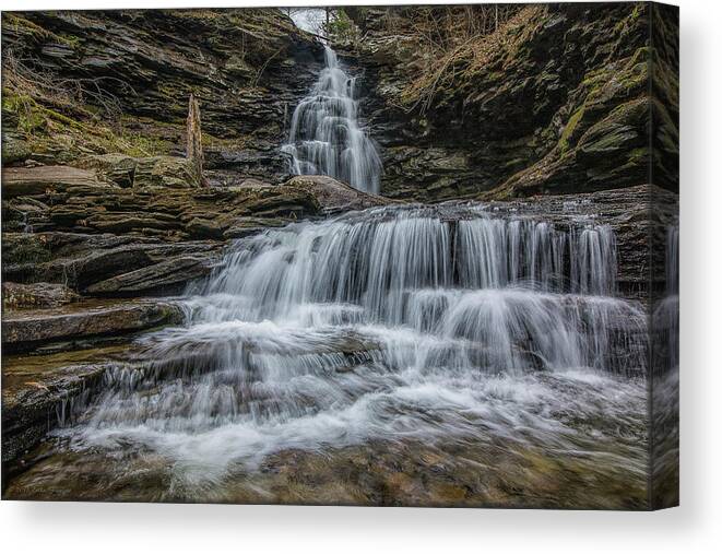 Waterfall Canvas Print featuring the photograph Ozone Falls by Erika Fawcett