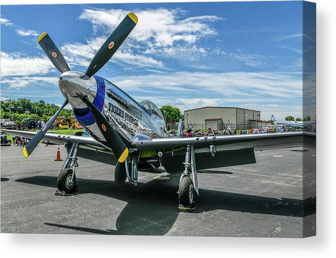 Tigers Revenge Canvas Print featuring the photograph P-51 Mustang by Anthony Sacco