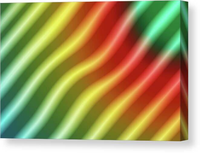 Colorful Abstract Canvas Print featuring the digital art P C Abstract 27 by Mike McGlothlen