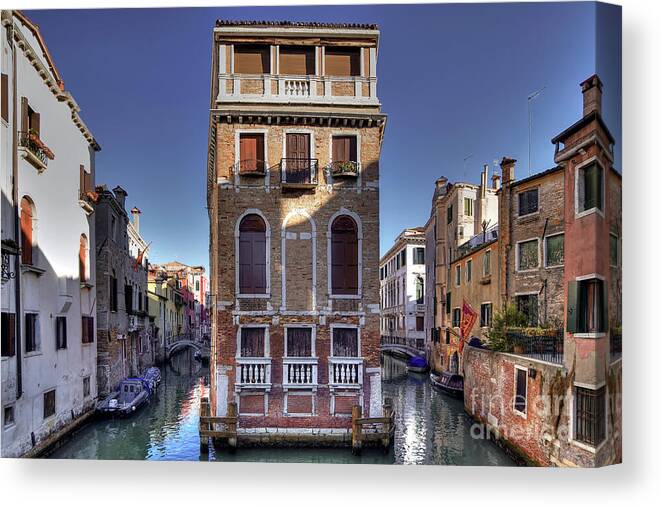 Italy Canvas Print featuring the photograph Palazzo Tetta - Venice - Italy by Paolo Signorini