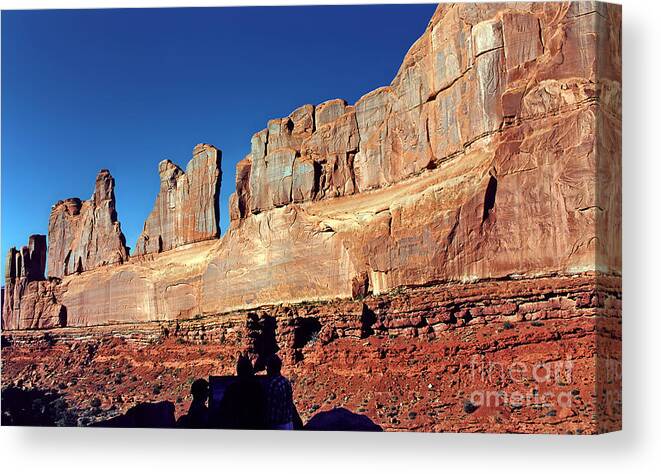 America Canvas Print featuring the photograph Park Avenue - Arches National Park - Utah - U.S.A by Paolo Signorini
