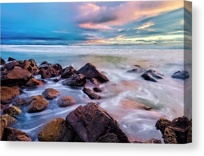 Ocean Canvas Print featuring the photograph Pastel Sea by Dan McGeorge