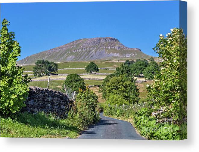 England Canvas Print featuring the photograph Pen-y-ghent by Tom Holmes Photography