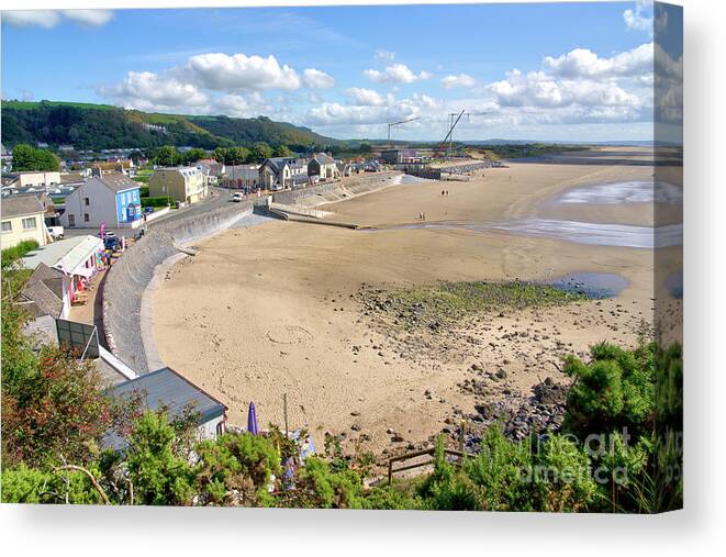 Pendine Canvas Print featuring the photograph Pendine Sands by Rob Hawkins