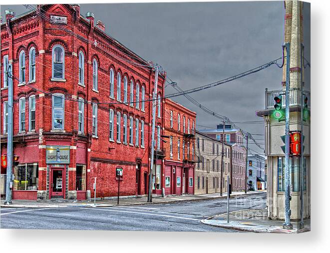 Business District Canvas Print featuring the photograph Penn Yan 27 by William Norton
