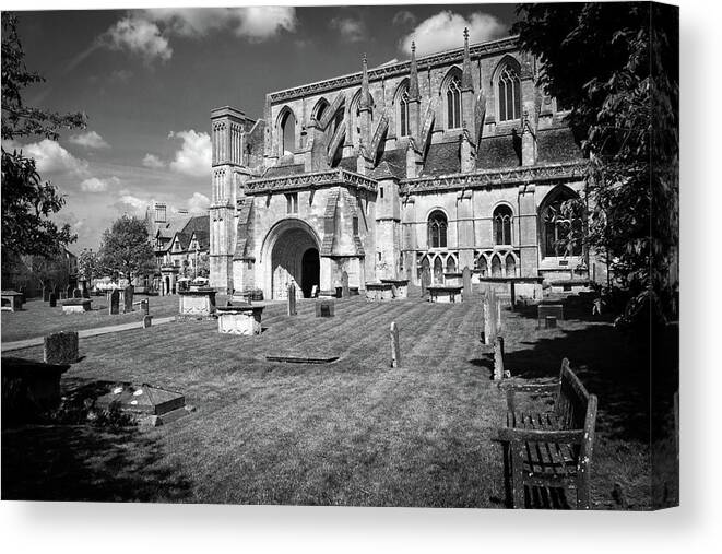 Britain Canvas Print featuring the photograph Picturesque Malmesbury Abbey by Seeables Visual Arts