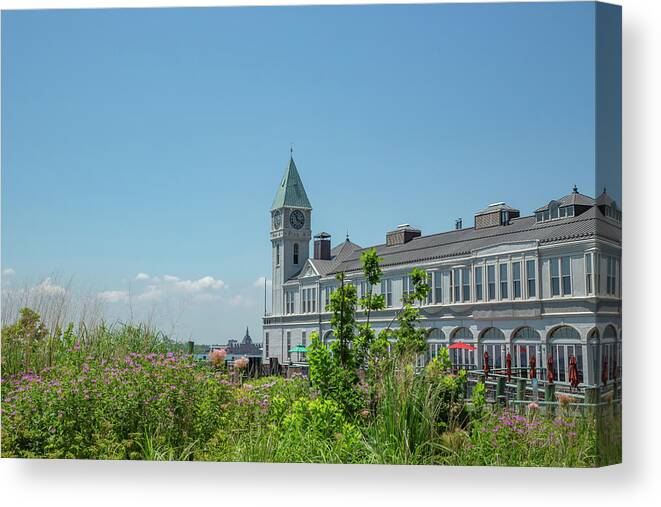 Pier A Harbor House Canvas Print featuring the photograph Pier A Harbor House by Cate Franklyn