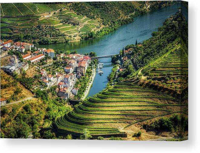 Village Canvas Print featuring the photograph Pinhao by Micah Offman