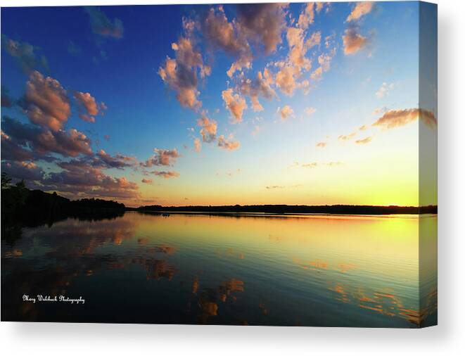 Sunset Canvas Print featuring the photograph Pink Cloud Sunset by Mary Walchuck