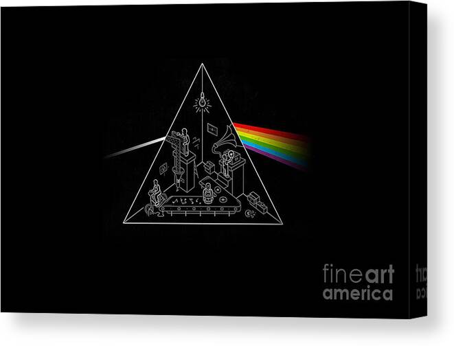Pink Floyd Canvas Print featuring the photograph Pink Floyd Album Cover by Action