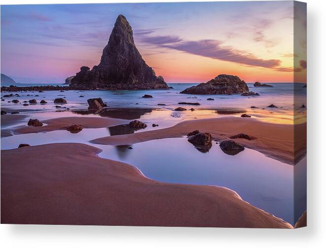 Oregon Canvas Print featuring the photograph Port Orford Tide Pools by Darren White