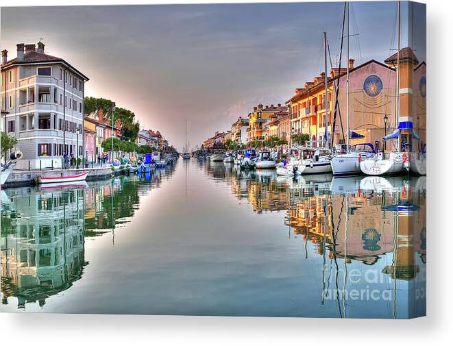 Boat Canvas Print featuring the photograph Porto Mandracchio - Grado - Italy by Paolo Signorini