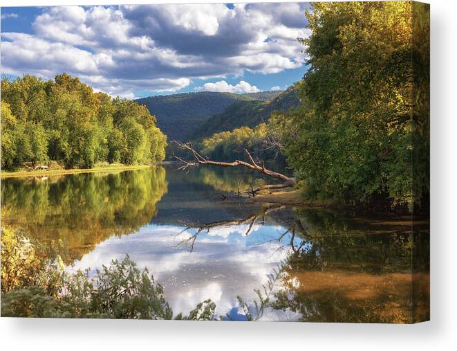 Potomac River Canvas Print featuring the photograph Potomac River - Fifteen Mile Creek Campground by Susan Rissi Tregoning