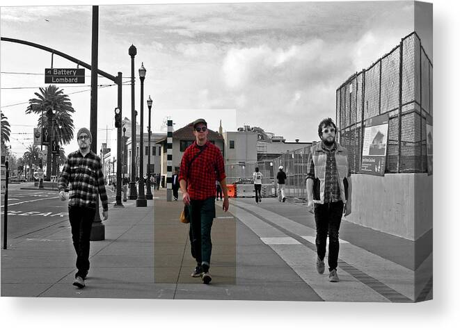 Hipsters Canvas Print featuring the photograph Promenade by Robert Dann