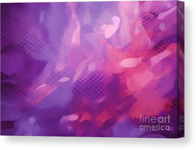 Texture Canvas Print featuring the painting Purple Tone Modern Abstract Art Background Pattern Design by N Akkash
