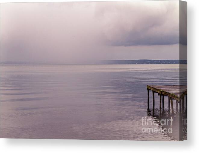 Rain Canvas Print featuring the photograph Rain Line by William Norton