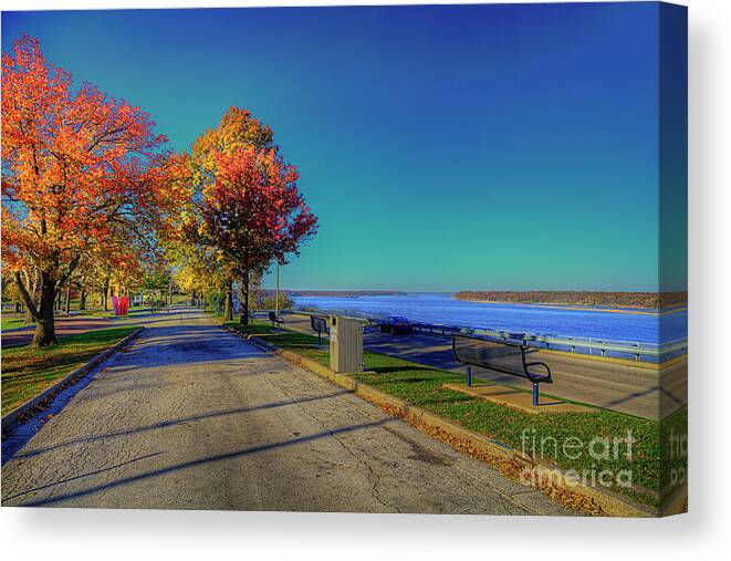 Park Canvas Print featuring the photograph Rand Park by Larry Braun
