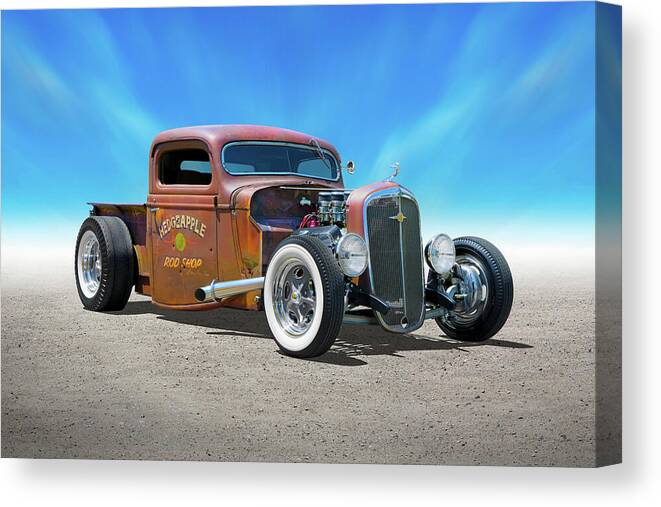 Transportation Canvas Print featuring the photograph Rat Truck by Mike McGlothlen