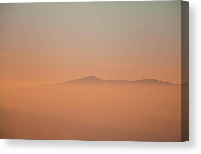 Lysa Hora Canvas Print featuring the photograph Red-orange glow by Vaclav Sonnek