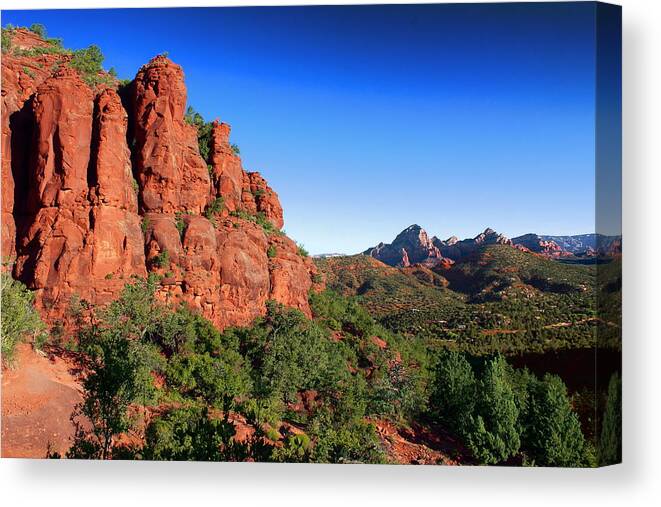 Sedona Canvas Print featuring the photograph Red Rocks by Jason Judd