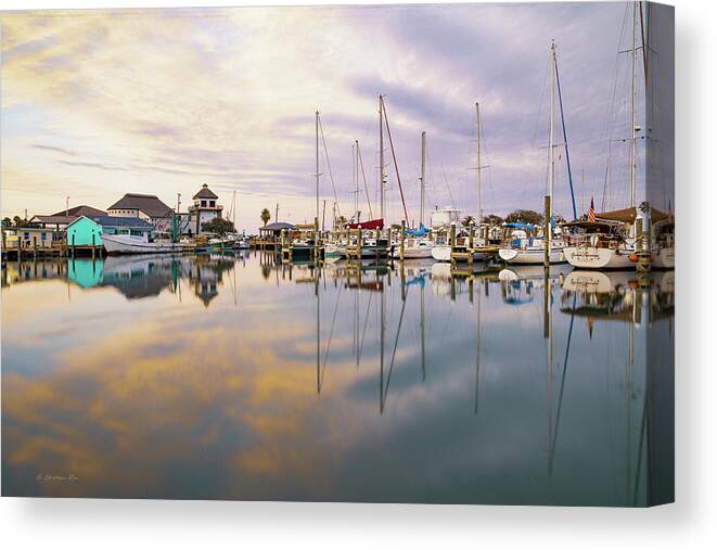 Rockport Canvas Print featuring the photograph Reflecting on a New Year by Christopher Rice