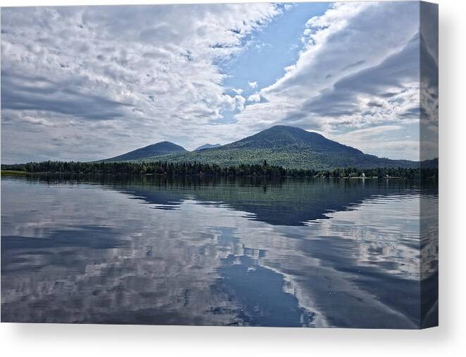 Lake Canvas Print featuring the photograph Reflections on a Lake by Russel Considine