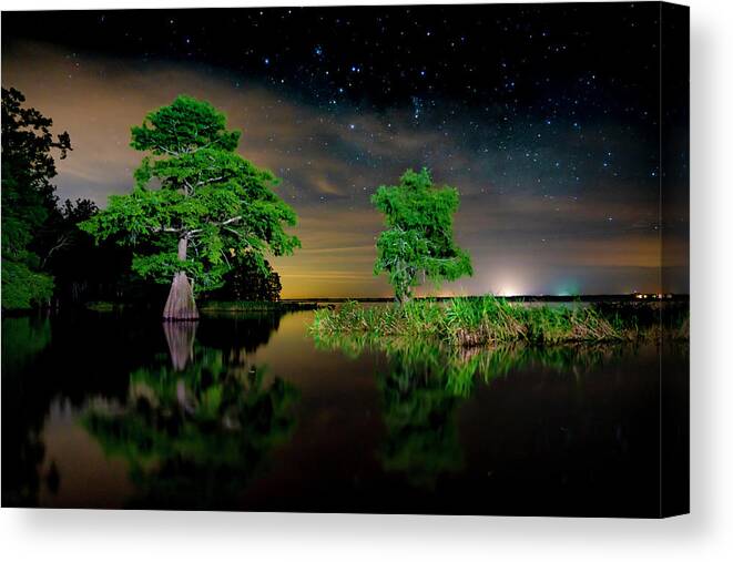 Astro Canvas Print featuring the photograph Reflections2 by Todd Tucker