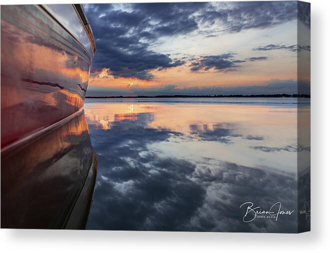  Canvas Print featuring the photograph Reflective Sunrise by Brian Jones