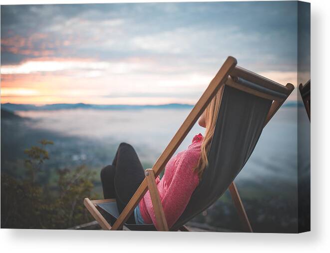 Three Quarter Length Canvas Print featuring the photograph Relaxing by AzmanL