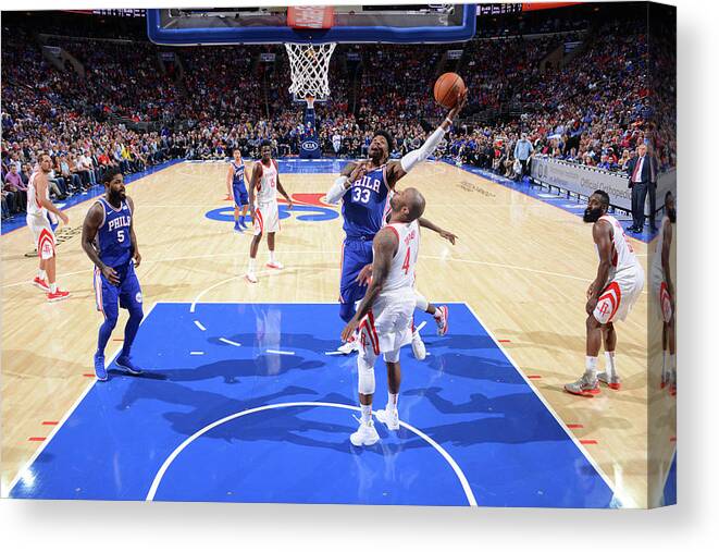 Nba Pro Basketball Canvas Print featuring the photograph Robert Covington by Jesse D. Garrabrant
