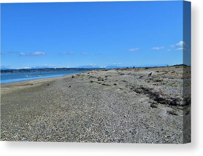 Rocky Canvas Print featuring the photograph Rocky Beach by James Cousineau