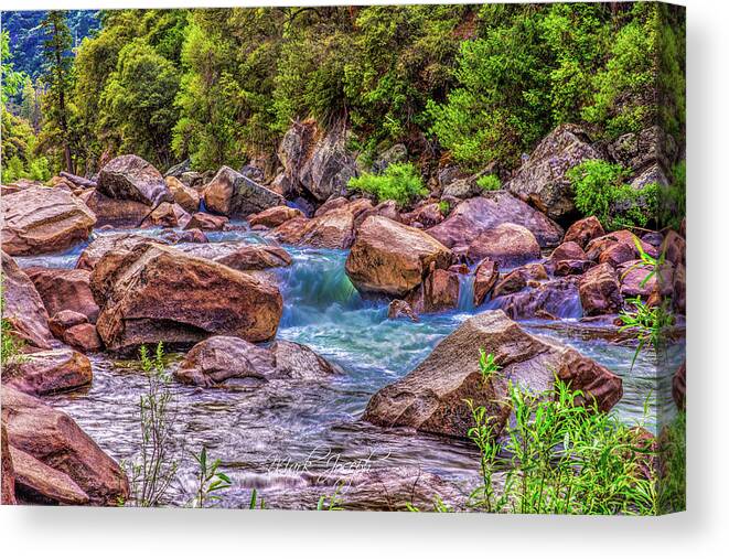 River Canvas Print featuring the photograph Rocky River by Mark Joseph