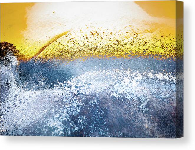 Abstract Canvas Print featuring the photograph Rocky Shore by Liquid Eye